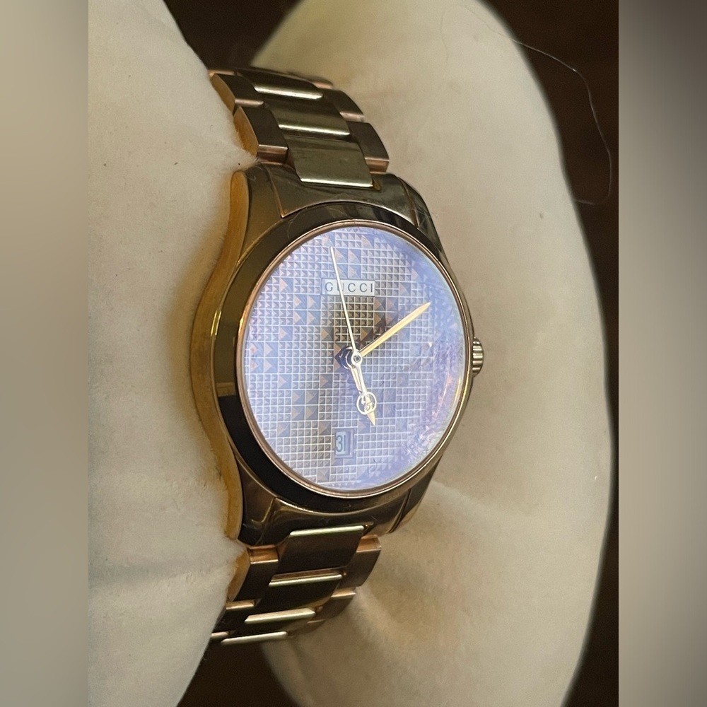 GUCCI G-Timeless 126.5 ROSE GOLD LADIES WATCH - Picture 3 of 12